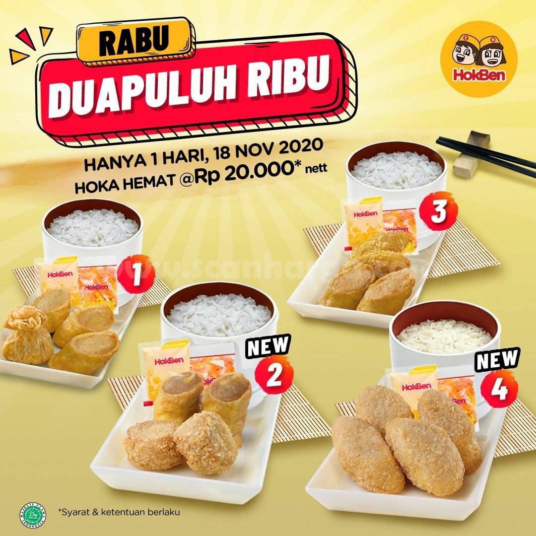 Hokben Promo RABU DUA PULUH RIBU*