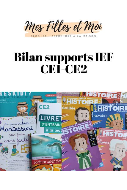 bilan supports ief manuels ce1 ce2 mes filles et moi