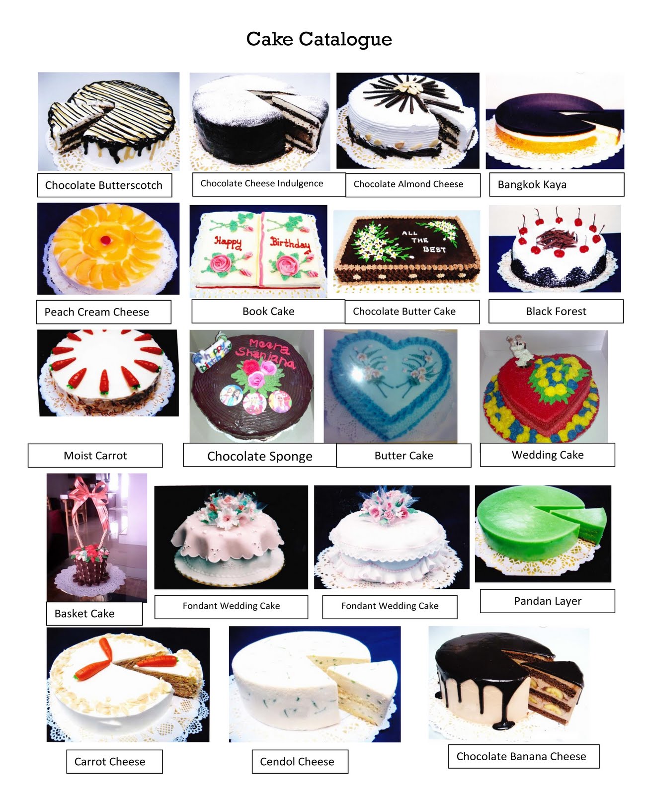 Shanti s Homemade Cakes  Cake  Catalogue