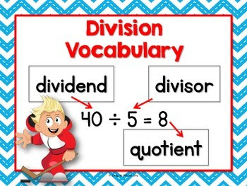 The Best of Teacher Entrepreneurs: FREE MATH LESSON - “Division Anchor Chart  (vocabulary)”
