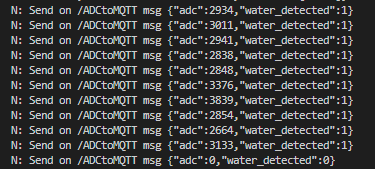 Debug data on serial communication