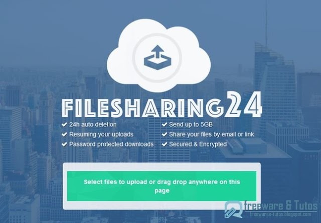 Filesharing24 : envoyez et partagez facilement des fichiers jusqu'à 5 Go