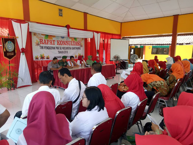 Danramil 10/Gantiwarno Hadiri Rapat Konsultasi Tim Penggerak PKK