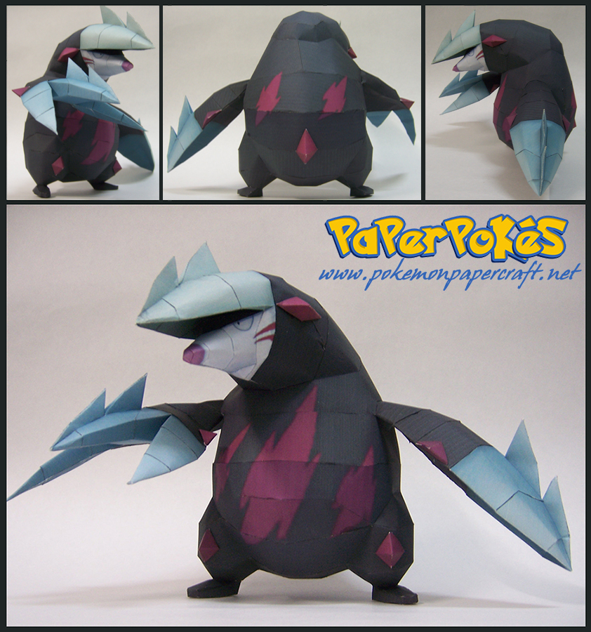 Pokemon Excadrill Paper Model
