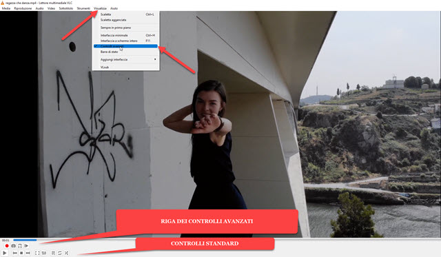 controlli avanzati in VLC