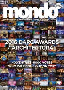 mondo*arc magazine. International magazine for designers with light 92 - August & September 2016 | ISSN 1753-5875 | TRUE PDF | Bimestrale | Professionisti | Architettura | Design | Illuminazione | Progettazione
Since its inception in 1999, mondo*arc magazine has become the leading international magazine in architectural lighting design. Targeted specifically at the lighting specification market, mondo*arc magazine offers insightful editorial on architectural, retail and commercial lighting.
We know the specifier community has high standards. That’s why mondo*arc magazine features the best photography, the best writers, high quality paper and a large format that shows off its projects in the best possible light. Free of any association or corporate publisher interference, mondo*arc magazine is highly respected for its independence and well read within the lighting design profession.