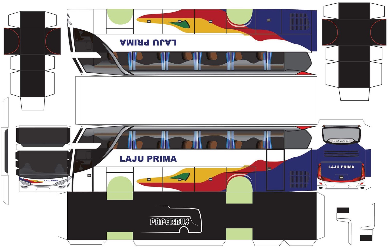 Kumpulan Pola Paperbus SHD - TriPamungkasBlog