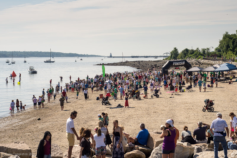 Peaks to Portland Swim in Portland, Maine. Photo by Corey Templeton.