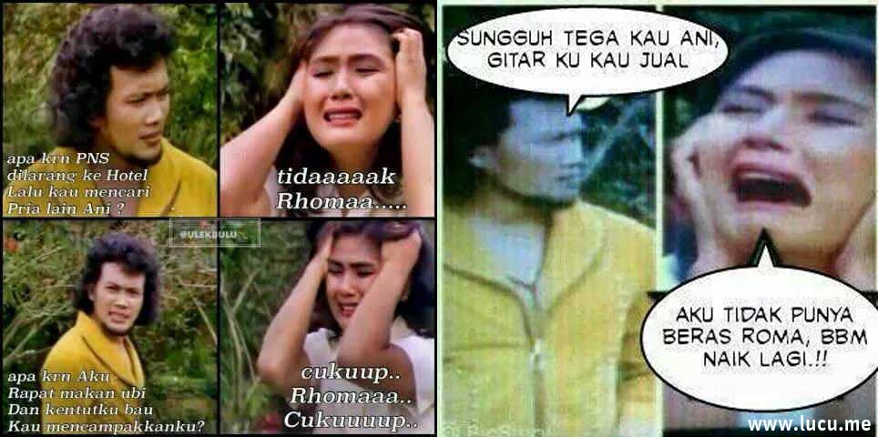 24 Meme Lucu "Rhoma-Ani" Drama Lebay Bikin Ketawa Ngakak 