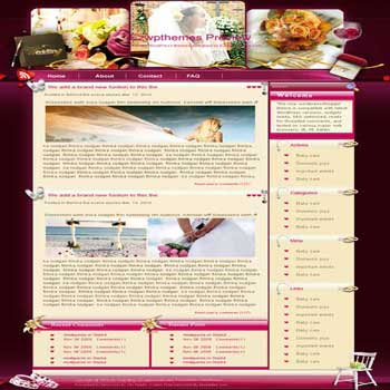 Free Wedding Template The Blissful Blog Members receive instant setup of