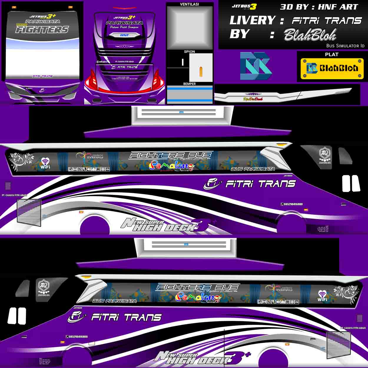 template bussid fitri trans