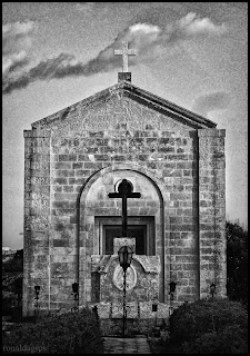 A cemetery chapel in Kalkara, Malta