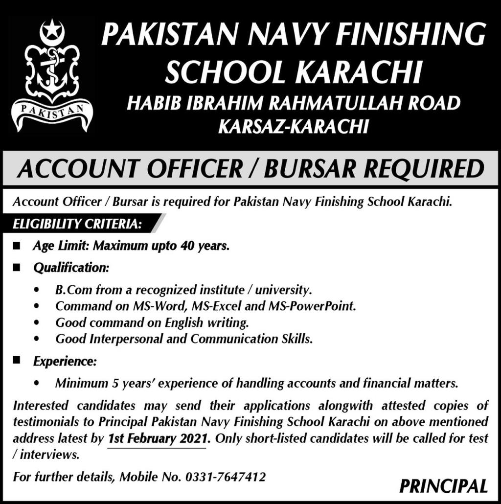 Pak Navy Jobs 2021 Online Registration form