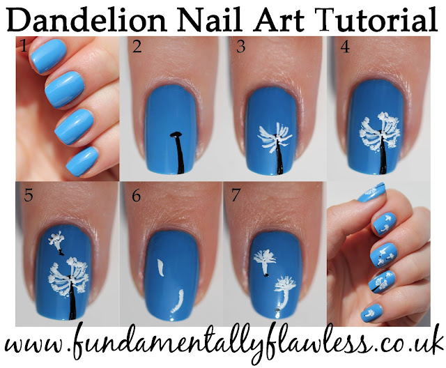 Fundamentally Flawless: Manicure Monday: Dandelion Nail Art Tutorial