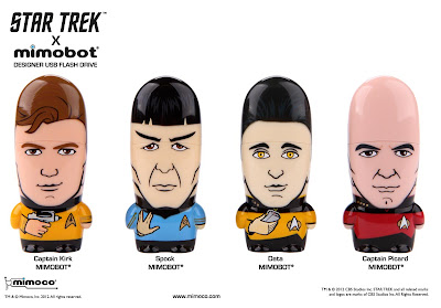 Star Trek Mimobot USB Flashdrives Wave 1 by Mimoco - Captain Kirk, Spock, Data & Captain Picard