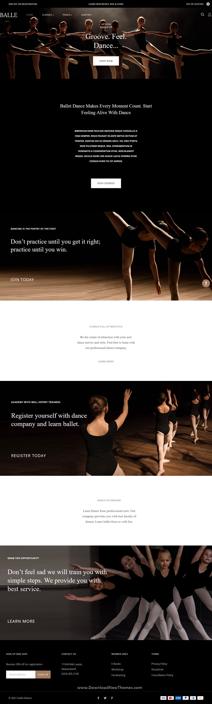 Dance Studio Shopify Theme