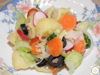 Salata de cartofi cu legume reteta,