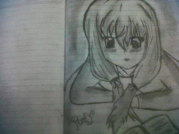 Gambar Lukisan Pensil Anime Tommy Pradana