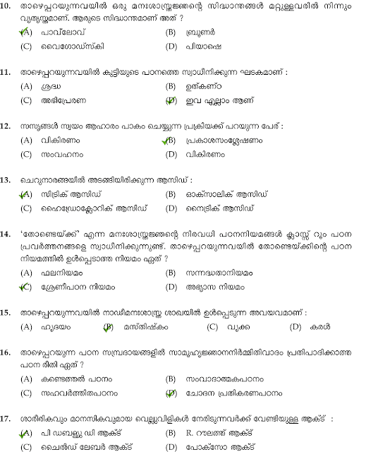 psc teacher pre-primary