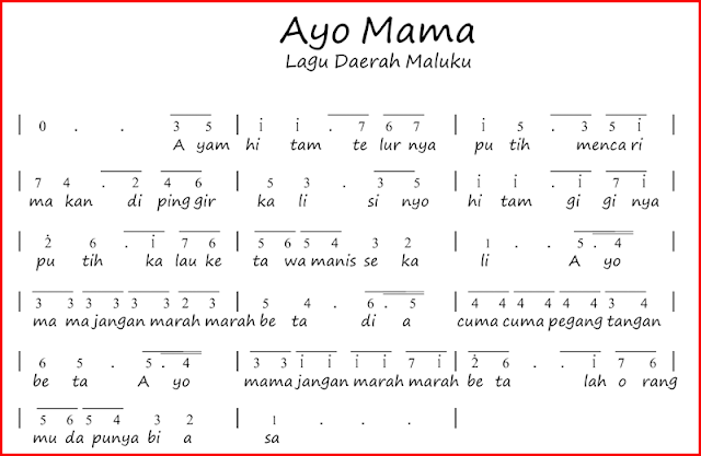 image: Not angka ayo mama dari Maluku