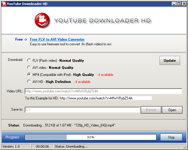 Youtube Downloader HD-Δωρεάν προγράμματα για κατέβασμα αρχείων βίντεο