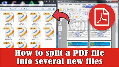 how to split a pdf file into several new files