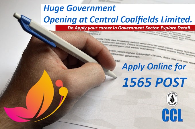 Huge Opening at Central Coalfields Limited | Apply Online for 1565 Trade Apprentice Posts.