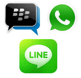 Perbandingan Aplikasi Chatting Android: BlackBerry Messenger, WhatsApp, dan Line 