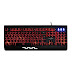 Gaming keyboard with 3 colour backlit, full aluminium body & Windows key lock for PC ( Black )