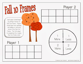 gwhizteacher, TpT Fall Math Games for 1st Grade