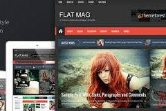 Flat Mag Responsive Magazine Blogger Template Free Download V1.3 - Themeforest