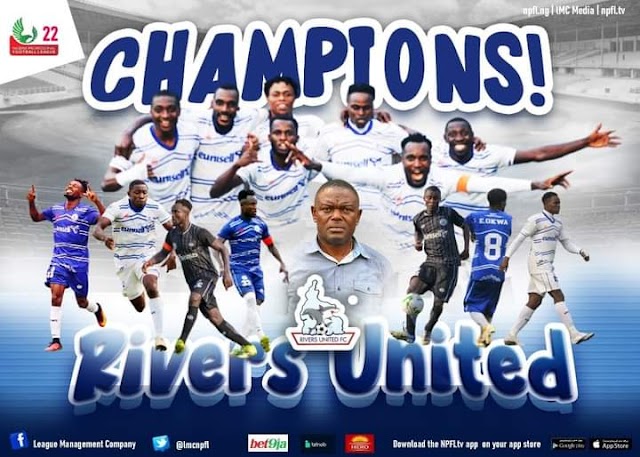 NPFL Matchday 35 Results, Standings, as Rivers United Emerge Champions