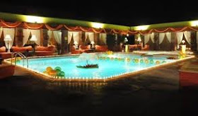 Serena Hotel Faisalabad inside swimming pool open view