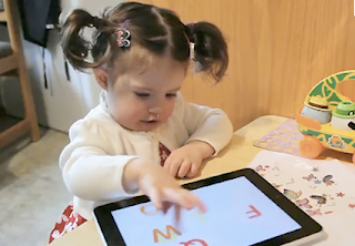 Baby on iPad