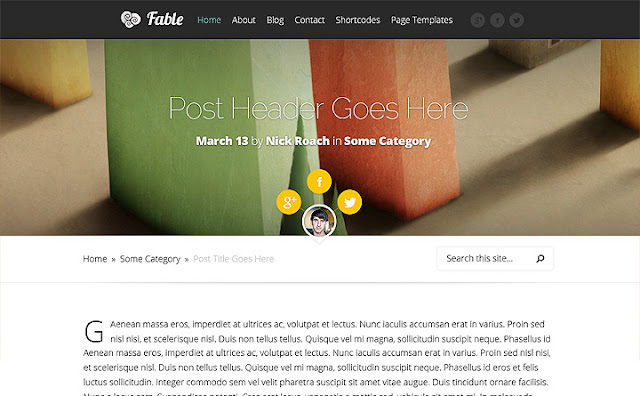 Fable WordPress Theme