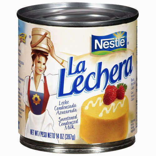 Leite Moça comercializado em países latinos: La Lechera