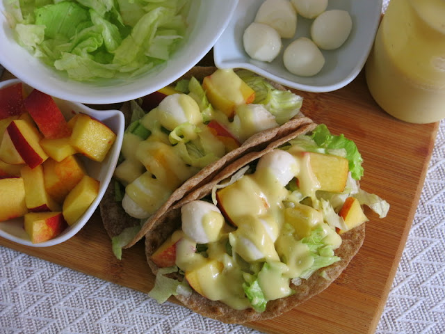 TACOS DE VERANO CON SALSA DE MOSTAZA Y MIEL