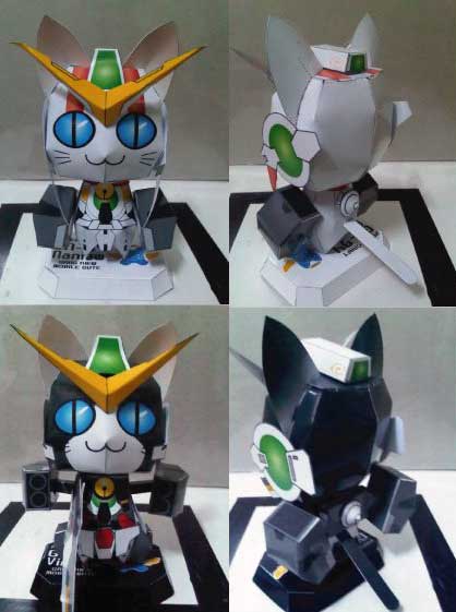 Anime Cat Gundam Virtue Nadleeh Papercraft