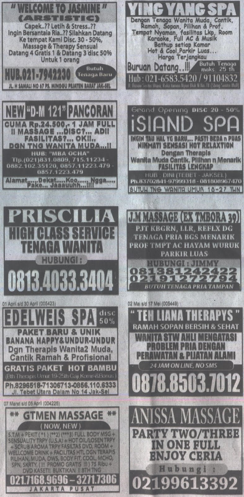 Pijat Kesehatan: Massage Area