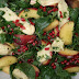 Burwash Rose Cheese Salad with Pomegranate, Peach and Chilli