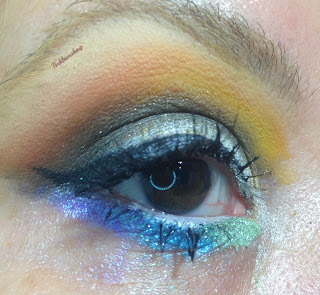 Eye makeup look caramel moon