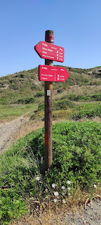 Comienzo del sendero para desviarse desde el camí de cavalls