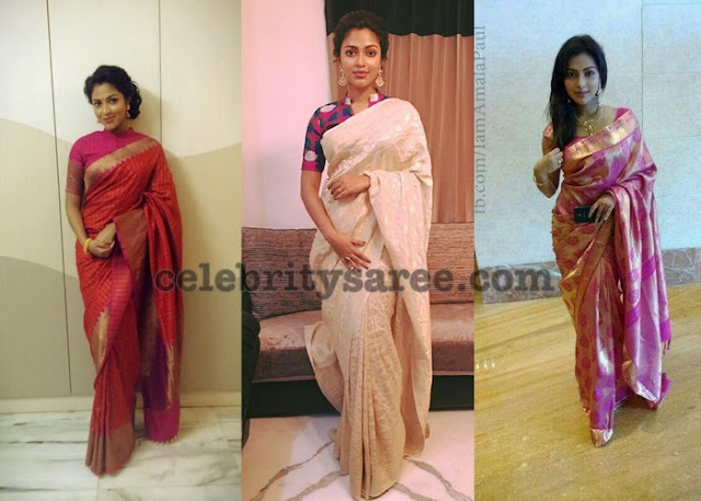 Amala-paul-light-weight-silk-sarees