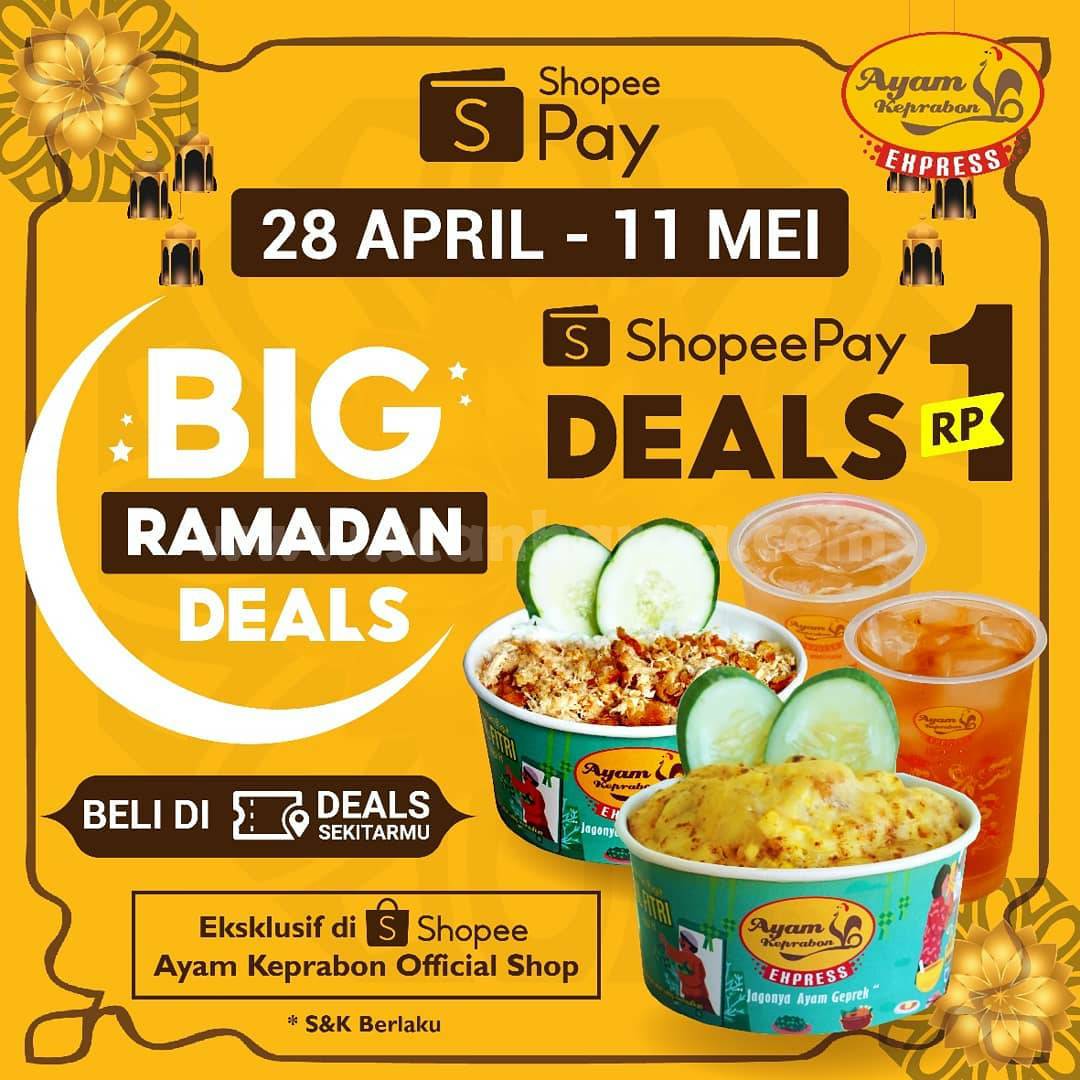 Promo Ayam Keprabon Express – Beli Voucher Cashback ShopeePay cuma Rp 1,-