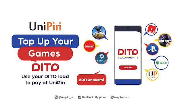 DITO now available at UniPin SMS Mobile Payment Channel