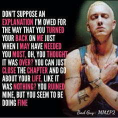 Eminem Lyrics - Bad Guy