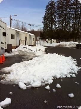 Feb 20 Moving Snow from Rig