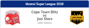 Cape Town Blitz vs Jozi Stars – 11Wickets Fantasy Tips