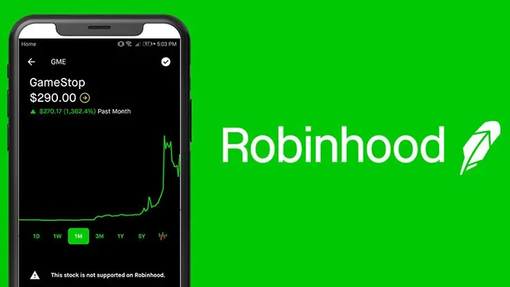 Robinhood – приложение, которое позволяет торговать на бирже без комиссий