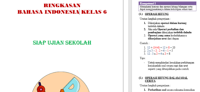 Rangkuman Materi Bahasa Indonesia Kelas 6 SD